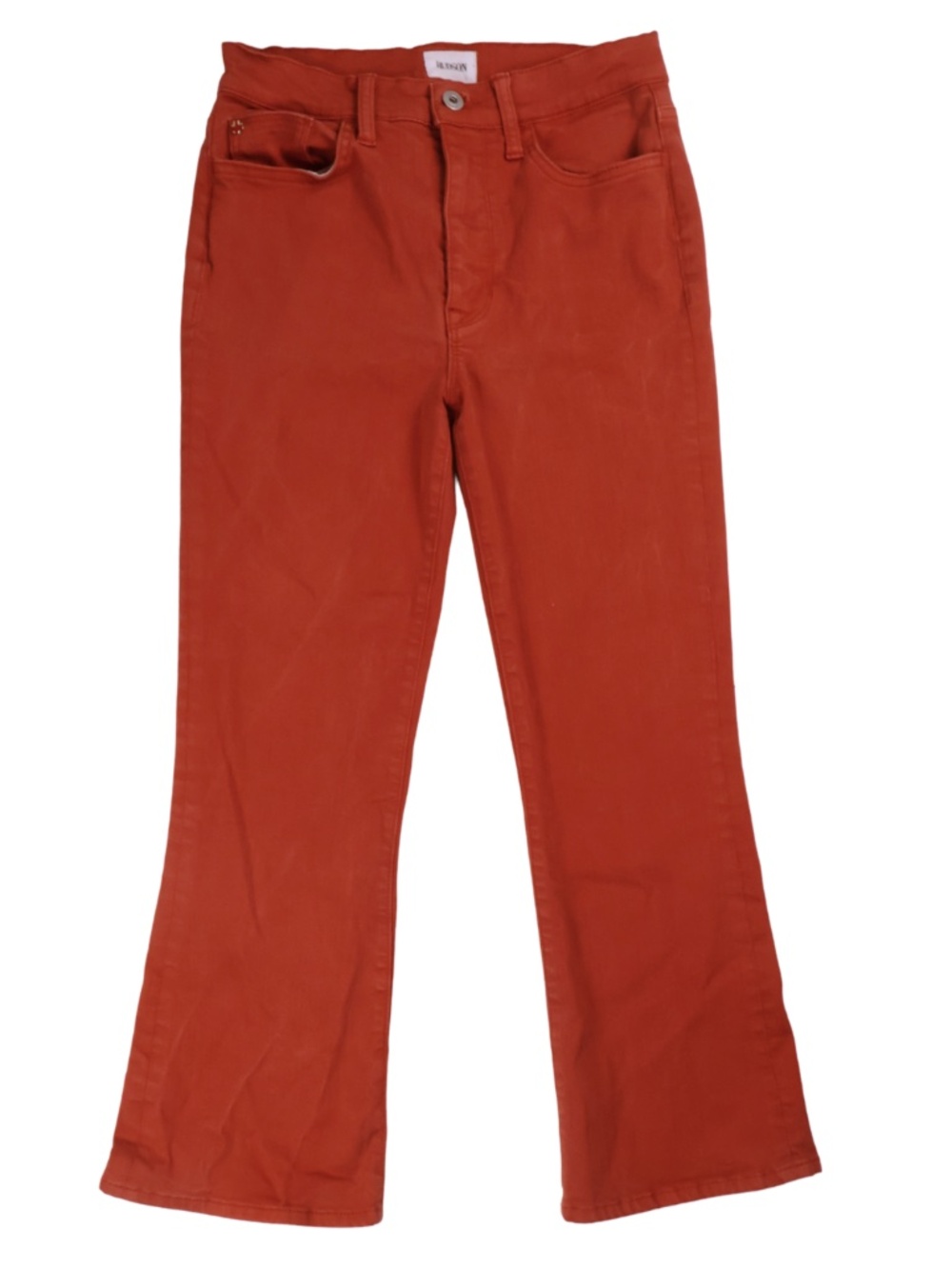 Hudson Burnt Orange Cropped Flare Pants – Size 27